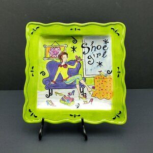Certified International Shoe Girl Salad Plate Jennifer Brinley Catch All Tray